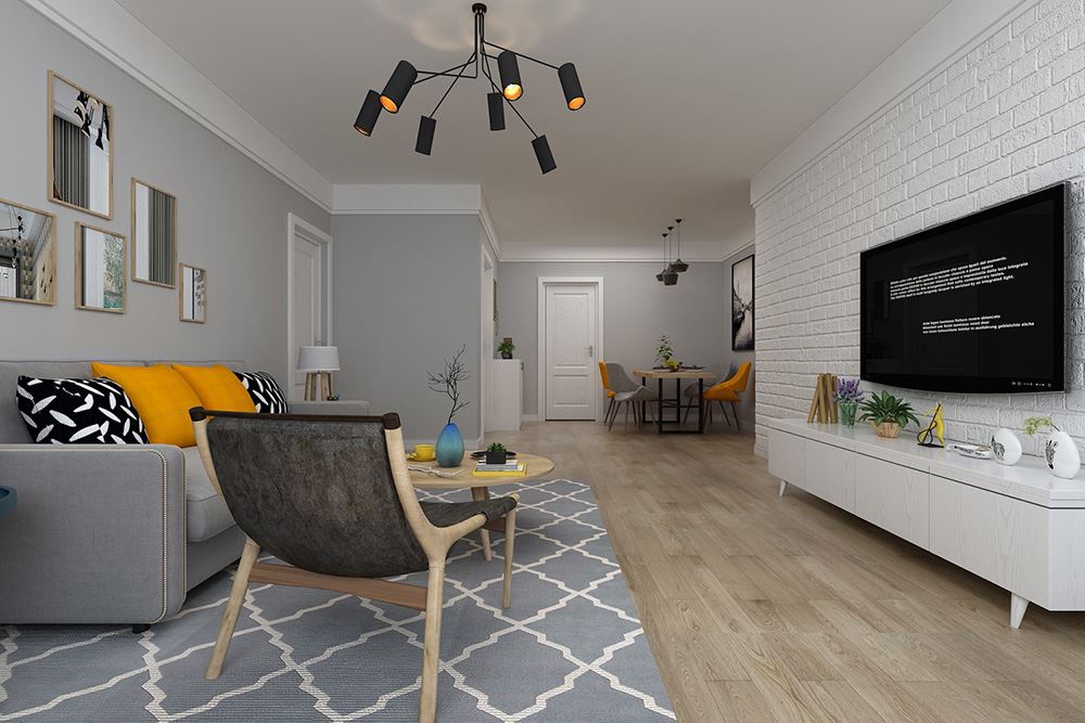 佛山市海倫堡菁華府北歐風格三居室裝修案例