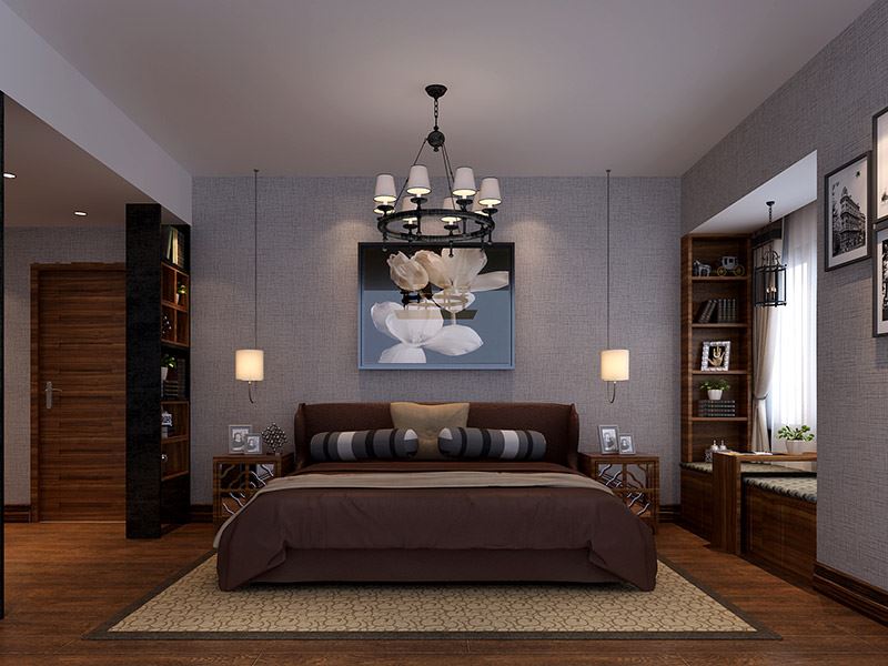 茂名市幫德大廈新古典風格三居室裝修案例