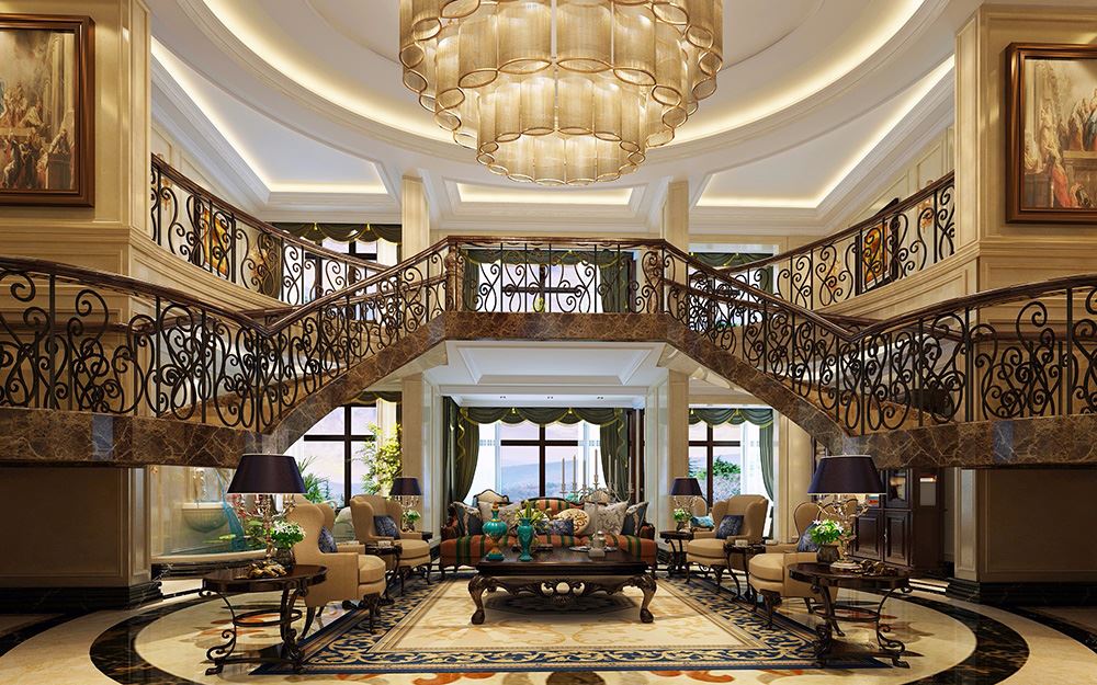 佛山市美的鷺湖森林度假區歐式風格別墅裝修案例