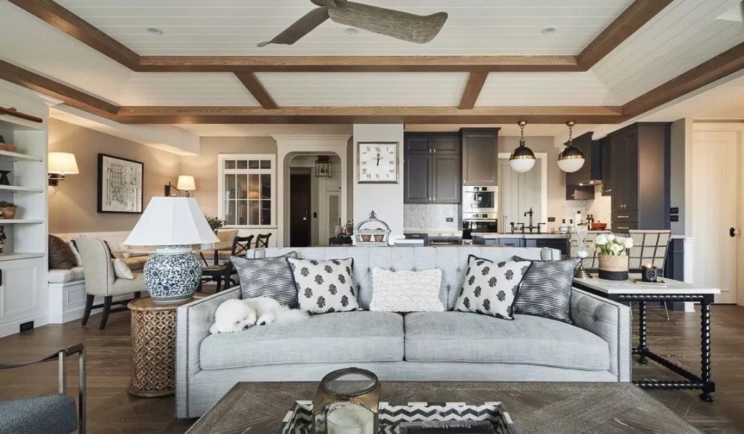 裝修案例美式簡約風格室內裝修效果圖-客廳 裝修案例美式簡約風格室內裝修效果圖-客廳