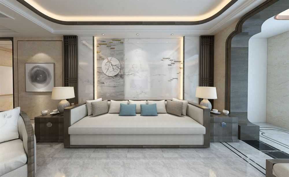 廣州市越秀&middot;大學城&middot;和樾府新中式風格四居室裝修案例