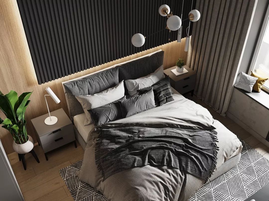 裝修公司現代輕奢風格室內裝修效果圖-臥室 裝修公司現代輕奢風格室內裝修效果圖-臥室