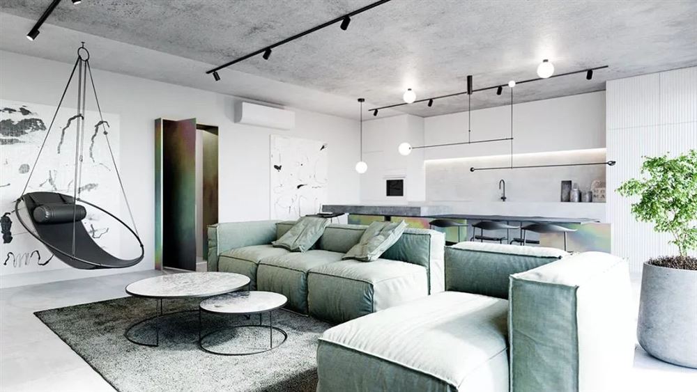 佛山市綠地&middot;拾野川北歐風格三居室裝修案例