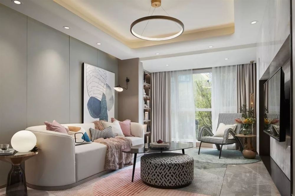 廣州市奧園灣區(qū)智谷輕奢風(fēng)格三居室裝修案例
