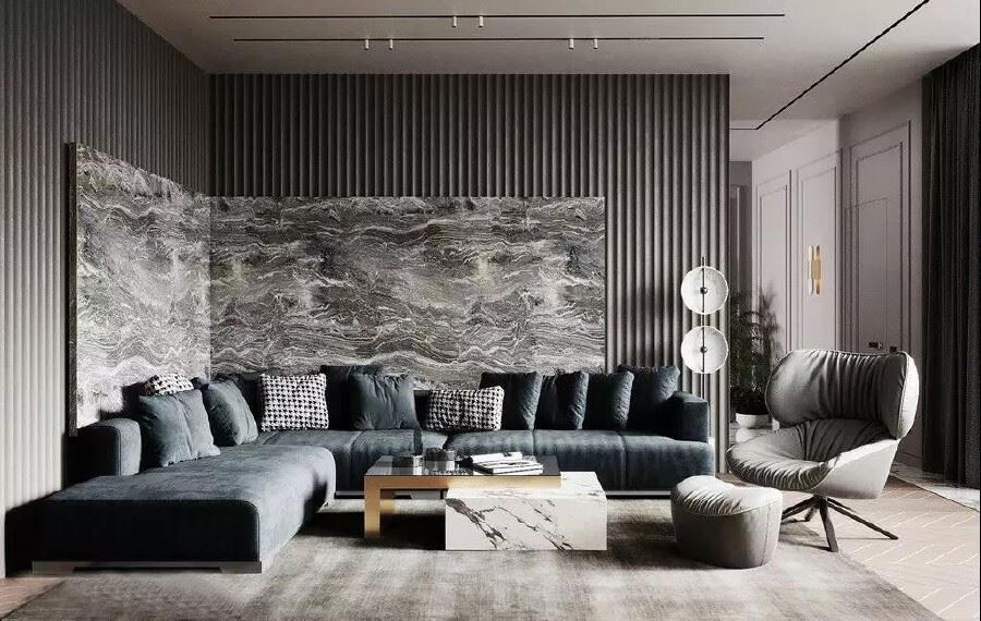 佛山市金地藝境天成輕奢風格三居室裝修案例