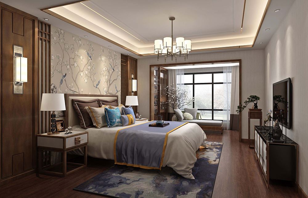 佛山市旭輝雅居樂清樾新中式風格復式裝修案例