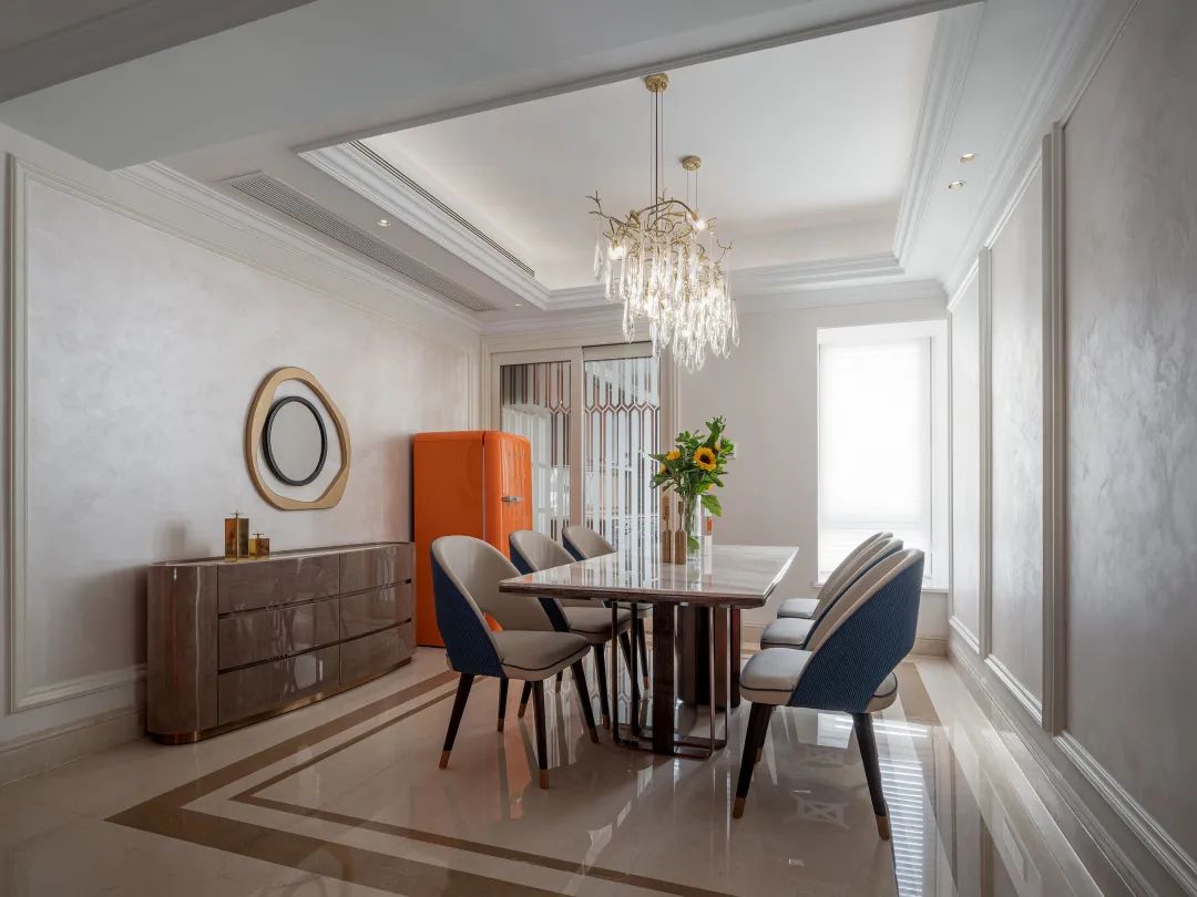裝修案例現代輕奢風格室內裝修效果圖-餐廳 裝修案例現代輕奢風格室內裝修效果圖-餐廳