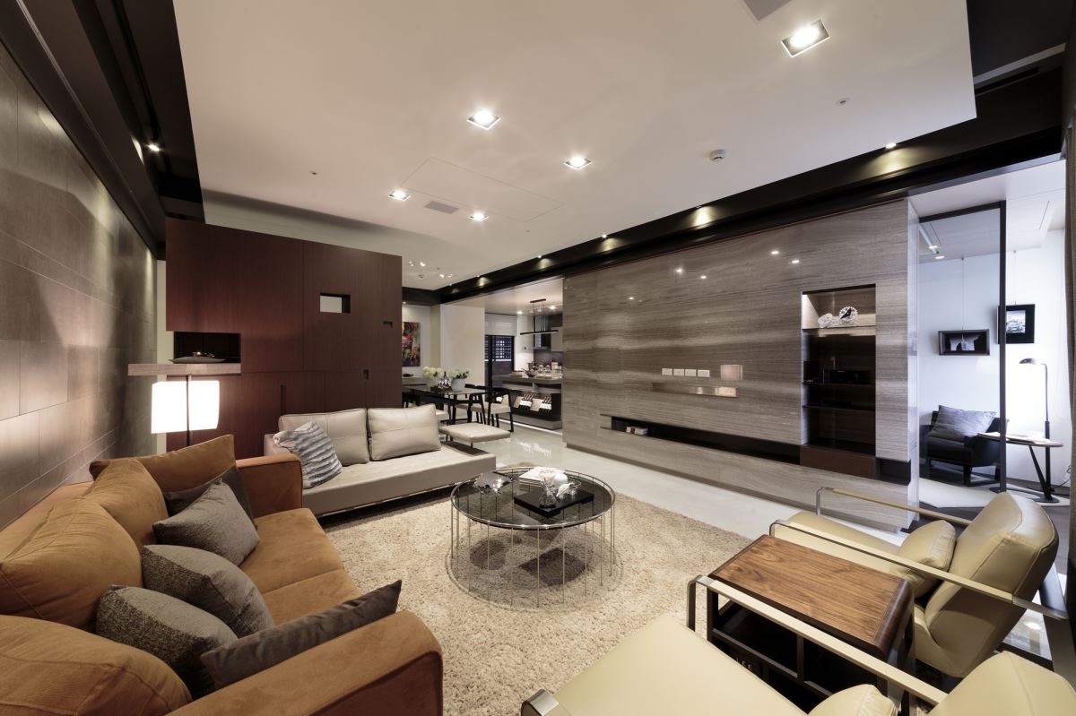 裝修案例現代輕奢風格室內裝修效果圖-客廳 裝修案例現代輕奢風格室內裝修效果圖-客廳