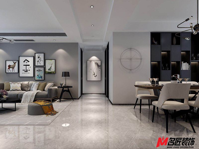 臺州市鑫磊&middot;城市之星現代簡約風格三居室裝修案例