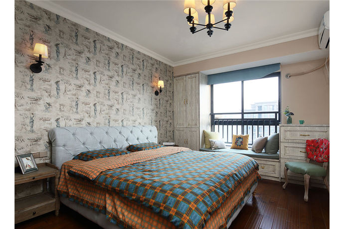 廣州裝修公司美式風格室內裝修效果圖-臥室 廣州裝修公司美式風格室內裝修效果圖-臥室