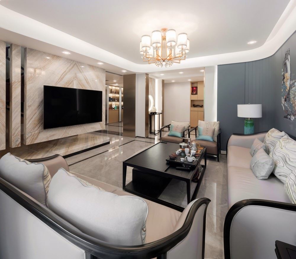 楚雄彝族自治州北浦嘉園新中式風(fēng)格別墅裝修案例