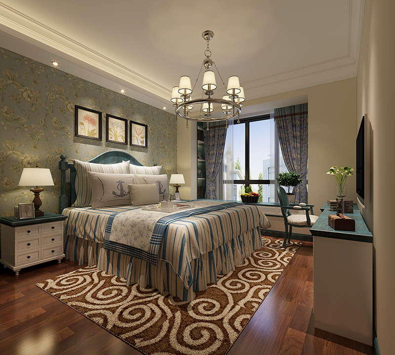 東方港城二期三居128平米北歐風格裝修案例-臥室 東方港城二期三居128平米北歐風格裝修案例-臥室