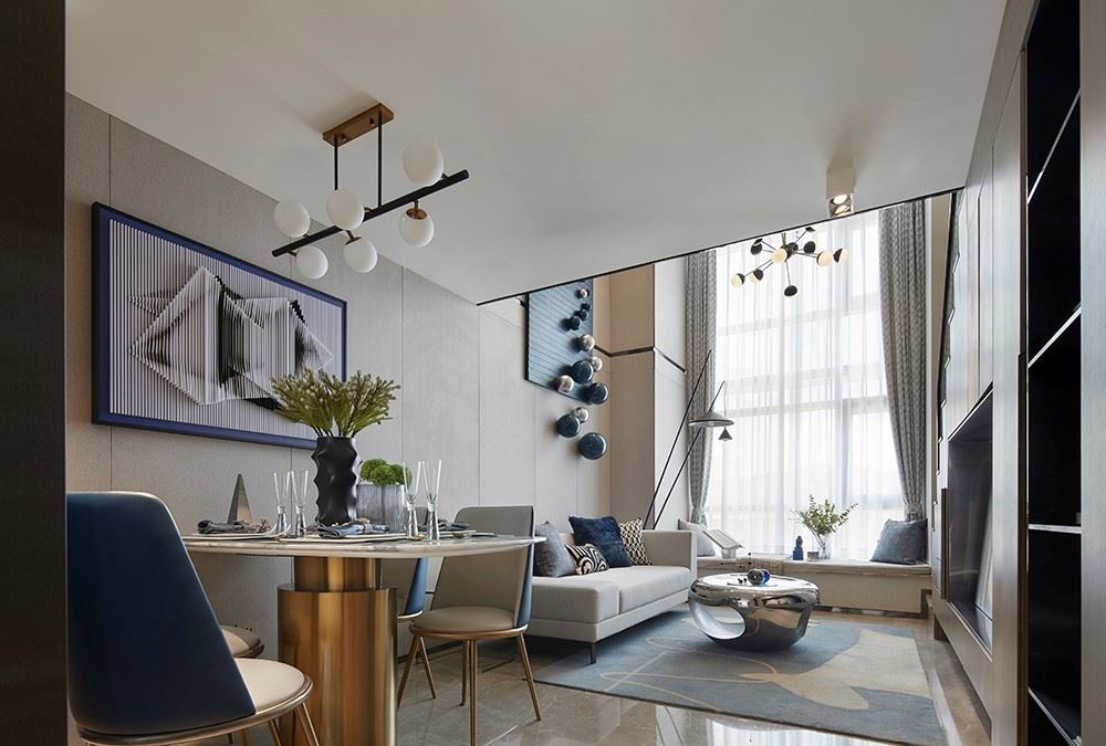 江門市恩平錦江花城現代風格復式裝修案例