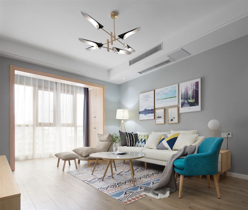 江門市江?；▓@北歐風格三居室裝修案例