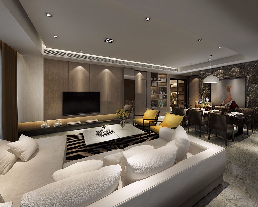 佛山市金地藝境天成現代簡約風格別墅裝修案例