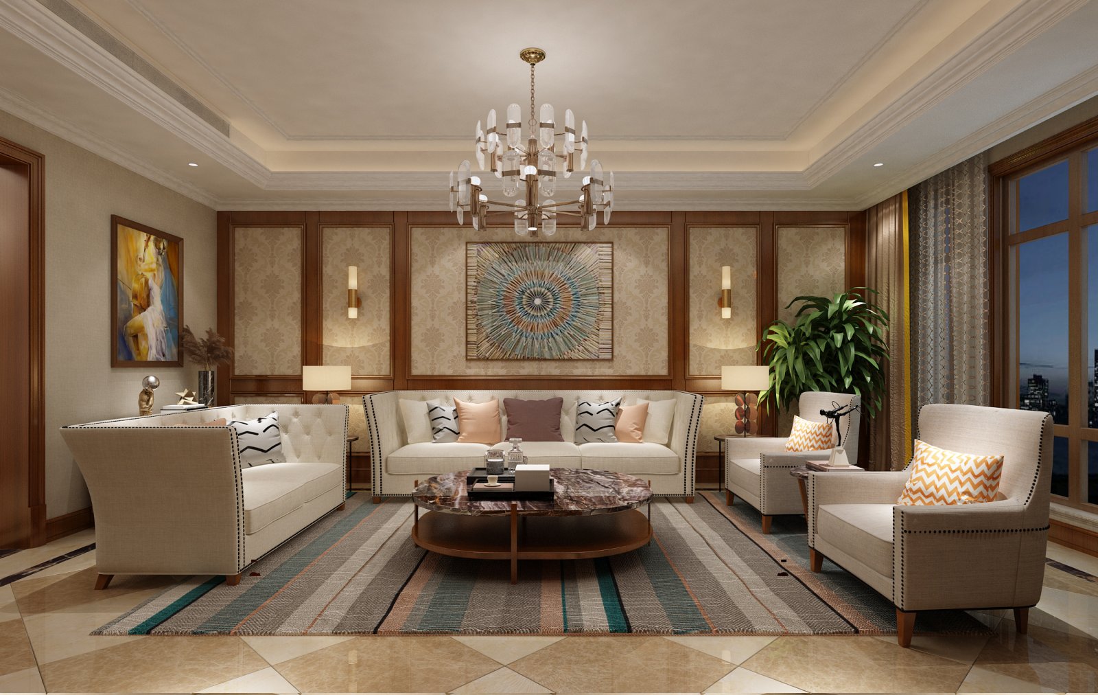 歐式古典風(fēng)格家裝設(shè)計室內(nèi)裝修效果圖-客廳 歐式古典風(fēng)格家裝設(shè)計室內(nèi)裝修效果圖-客廳