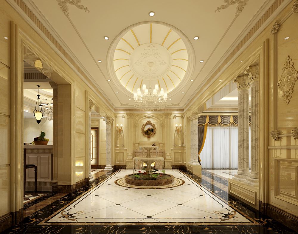 佛山市朝安金茂悅歐式風(fēng)格別墅裝修案例