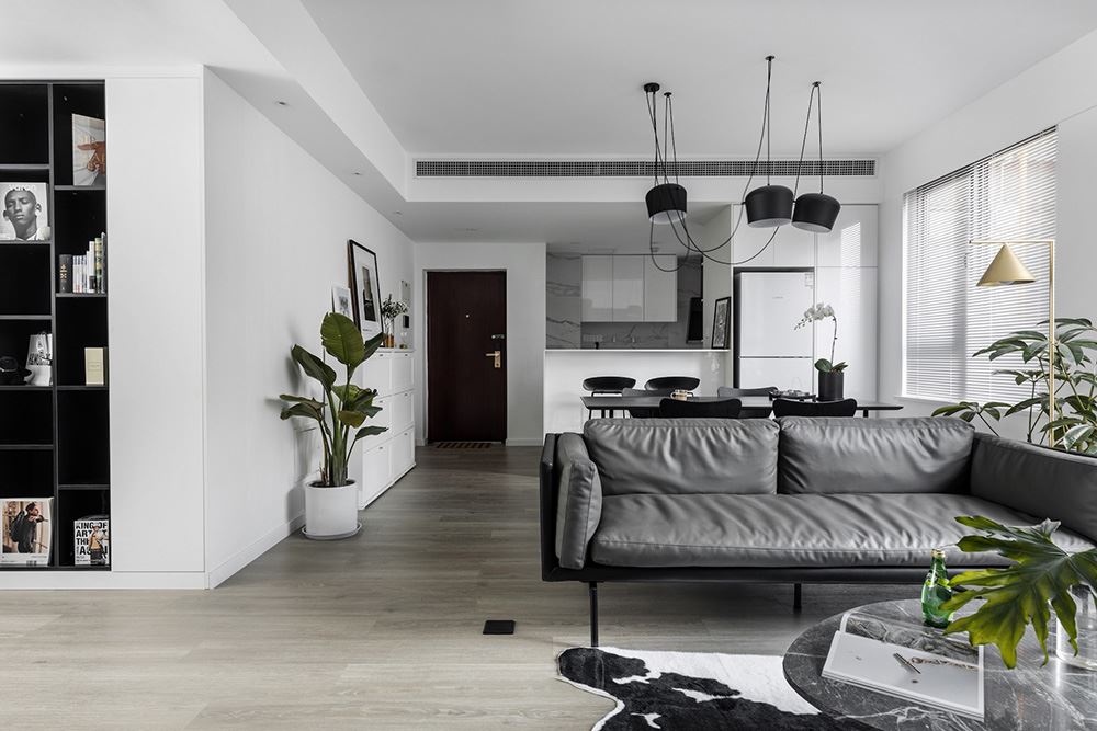 南寧市華發國賓壹號現代簡約風格三居室裝修案例