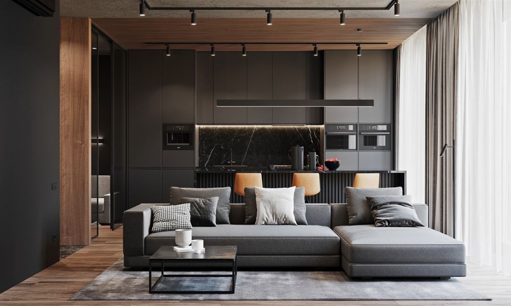 佛山市旭輝恒基鉑仕灣現(xiàn)代簡約風(fēng)格四居室裝修案例