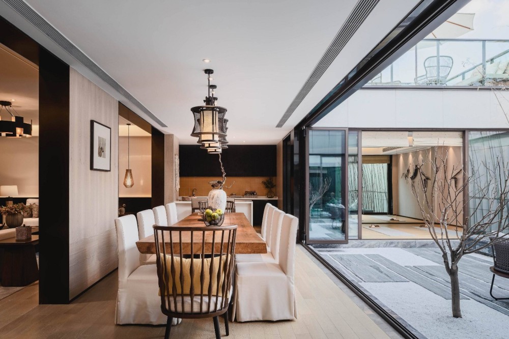 新中式風格別墅室內設計案例-餐廳 新中式風格別墅室內設計案例-餐廳