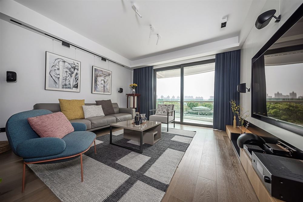 江門市陽光新城現代簡約風格三居室裝修案例