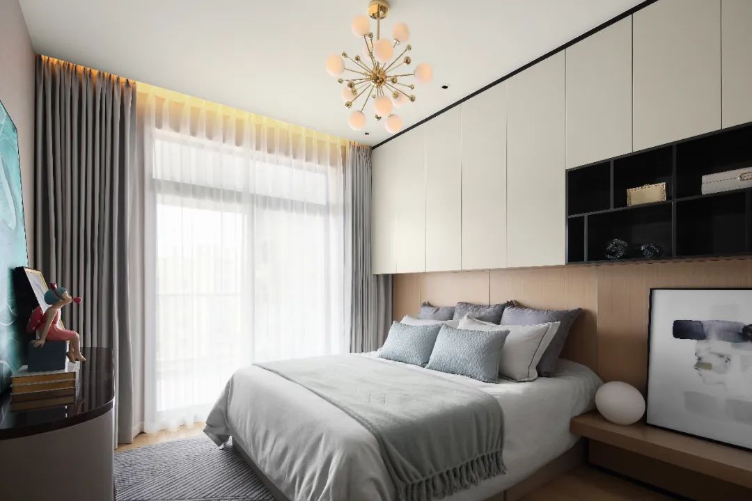 現代輕奢風格室內設計家裝案例-次臥 現代輕奢風格室內設計家裝案例-次臥