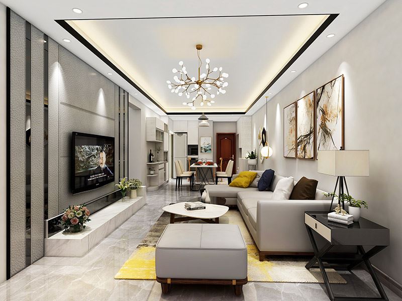 佛山市保利清能和府現(xiàn)代簡約風格三居室裝修案例