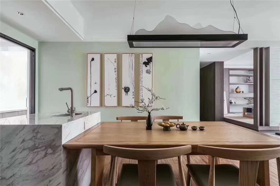 星海岸三居126平米現代簡約風格裝修案例-餐廳 星海岸三居126平米現代簡約風格裝修案例-餐廳
