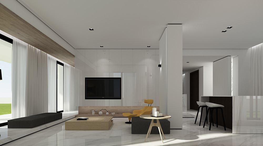 廣州市華遠云和墅現代簡約風格別墅裝修案例