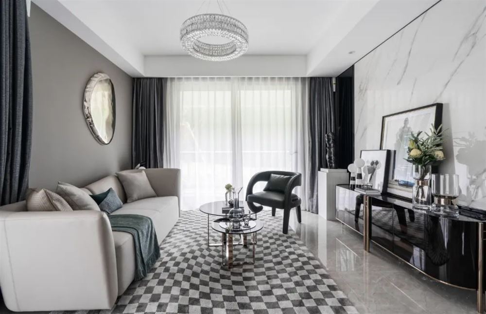 江門(mén)市寶堤灣畔現(xiàn)代簡(jiǎn)約風(fēng)格三居室裝修案例