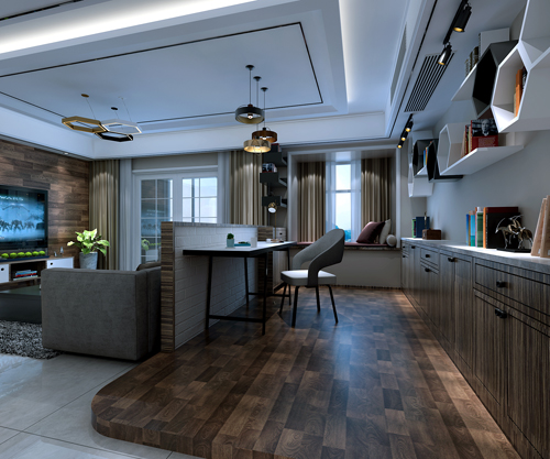 德陽市和德春錦現(xiàn)代簡約風(fēng)格三居室裝修案例