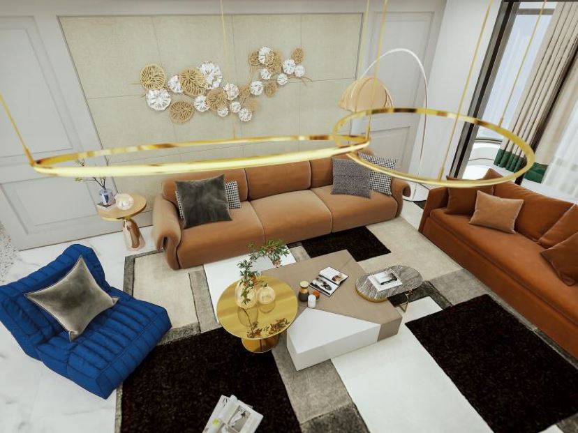 江門市碧桂園&middot;天麓湖輕奢風格四居室裝修案例