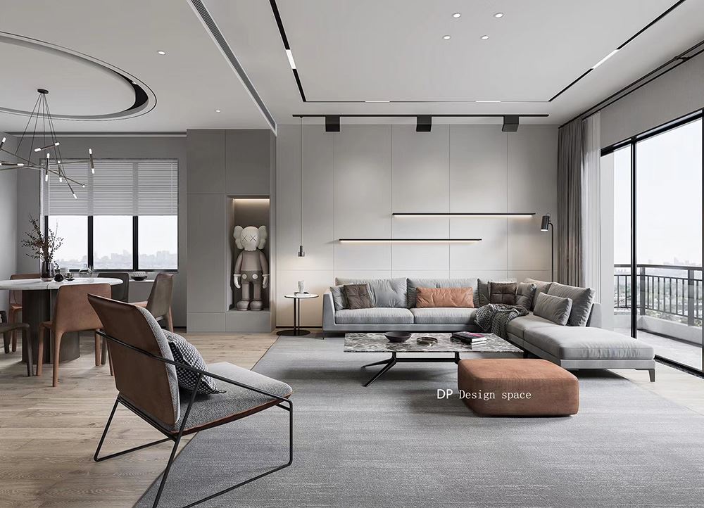 佛山市美的半島莊園現(xiàn)代簡約風(fēng)格別墅裝修案例