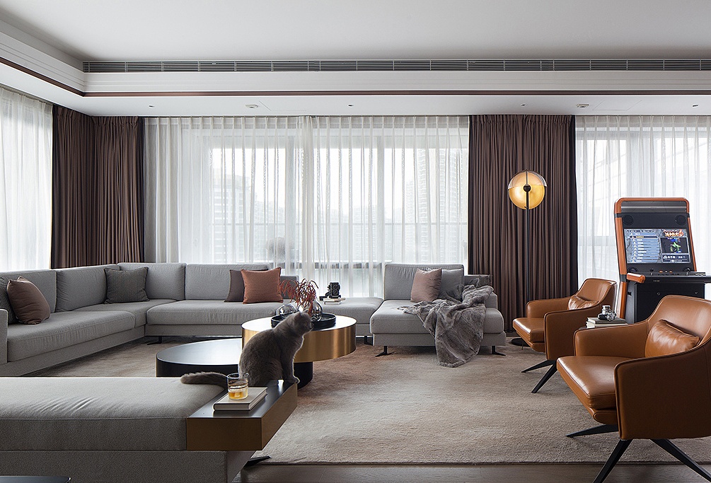 裝修案例現(xiàn)代輕奢風(fēng)格室內(nèi)裝修效果圖-客廳 裝修案例現(xiàn)代輕奢風(fēng)格室內(nèi)裝修效果圖-客廳