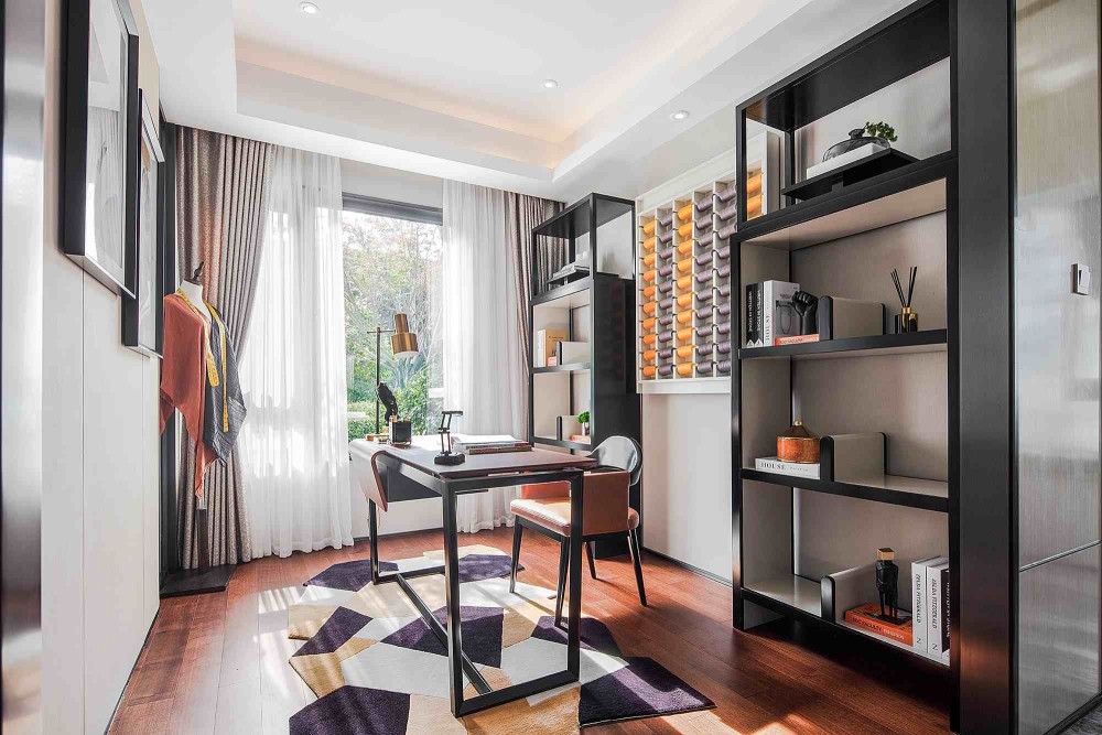 北歐風格室內(nèi)家裝案例效果圖-書房 北歐風格室內(nèi)家裝案例效果圖-書房