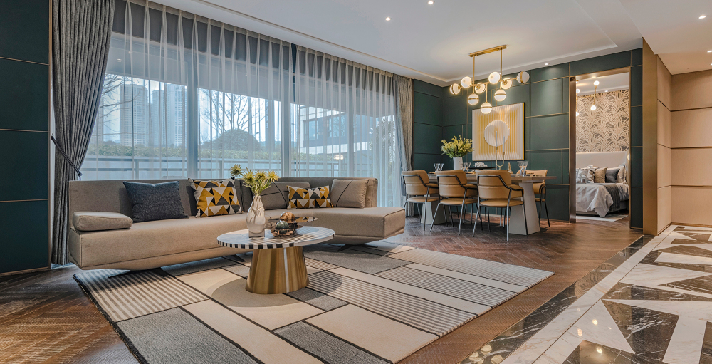 簡約輕奢風格室內設計家裝案例-客廳 簡約輕奢風格室內設計家裝案例-客廳