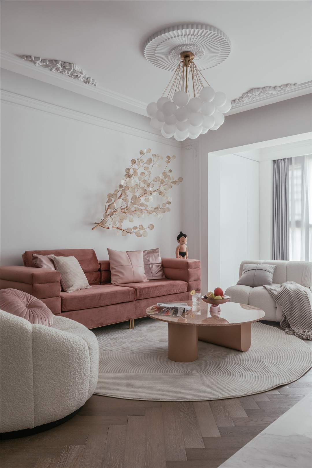 現代輕奢風格室內家裝案例效果圖-客廳沙發 現代輕奢風格室內家裝案例效果圖-客廳沙發