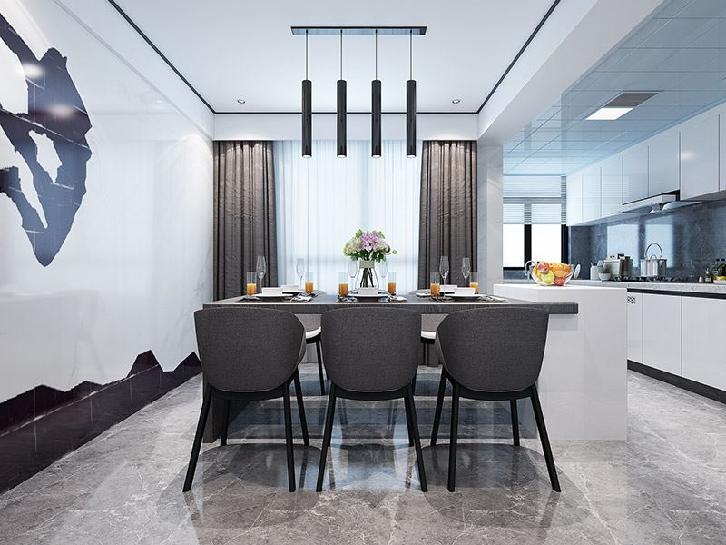 楚雄彝族自治州濱河苑現代簡約風格三居室裝修案例