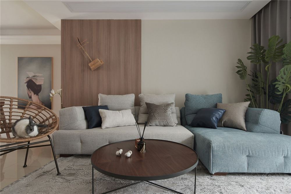 陽江市陽光馬德里北歐風(fēng)格二居室裝修案例