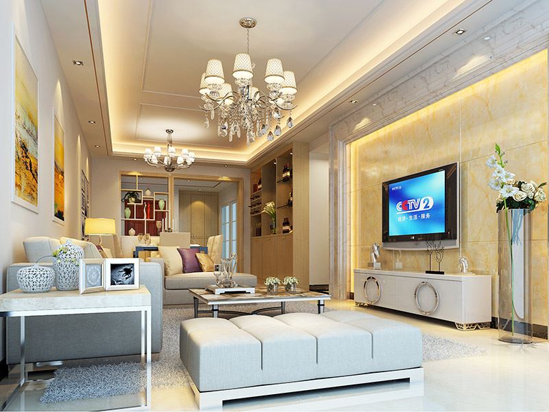 佛山市時代愛車小鎮(佛山)現代簡約風格四居室裝修案例