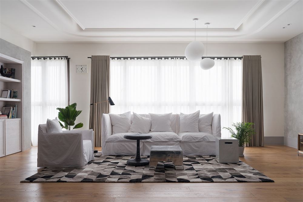 廣州市合景臻頤府北歐風格三居室裝修案例