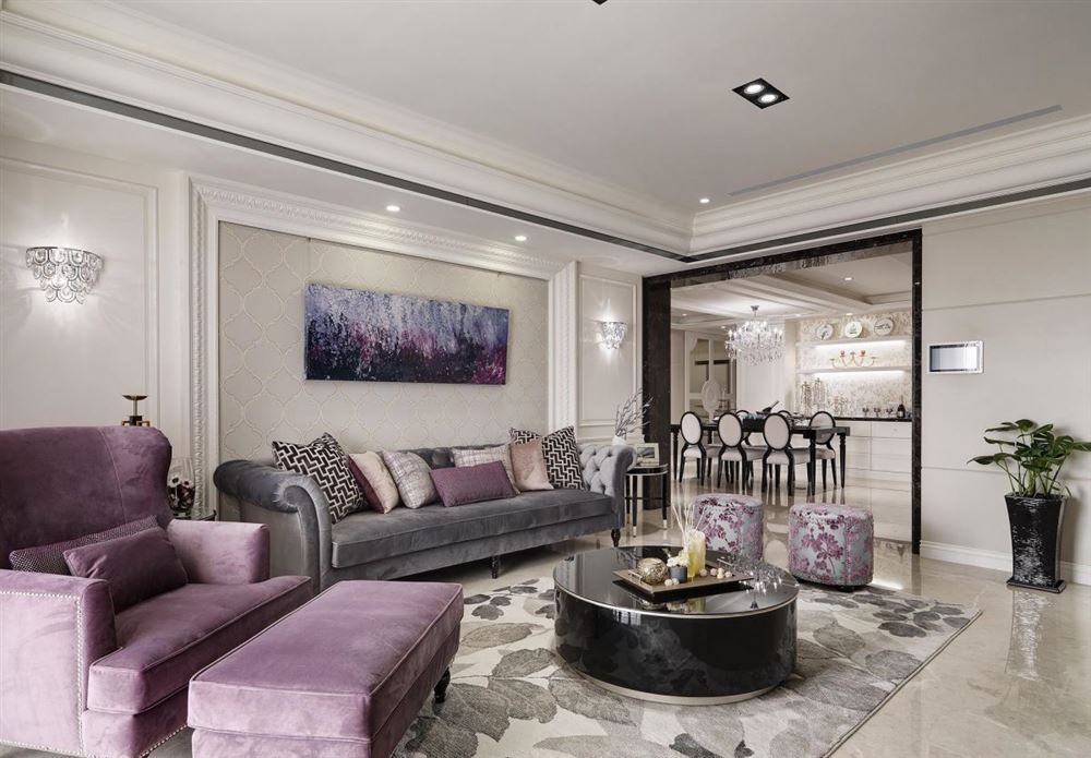 廣州市中山一路小區歐式風格四居室裝修案例