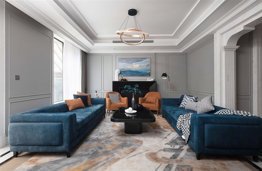 廣州市珠光御景壹號輕奢風格三居室裝修案例