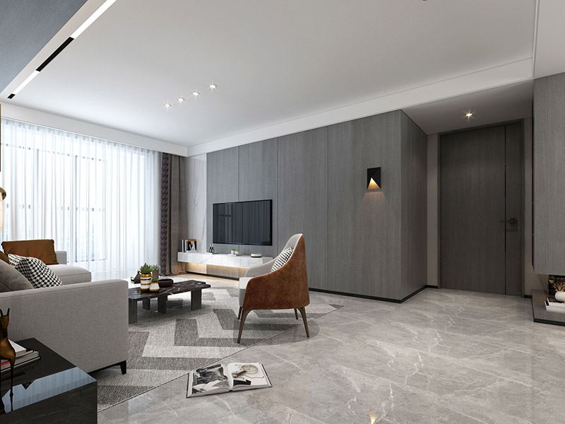 河源市霸王花&middot;麗江花園現代簡約風格三居室裝修案例