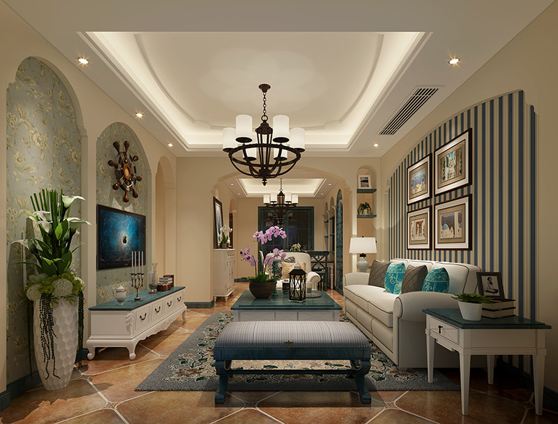 東方港城二期三居128平米北歐風格裝修案例-客廳 東方港城二期三居128平米北歐風格裝修案例-客廳