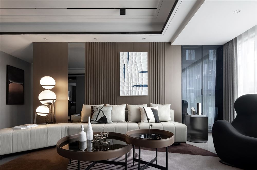 江門市駿景灣豪庭現(xiàn)代風(fēng)格三居室裝修案例