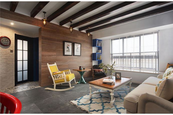 廣州市富力泉天下美式風(fēng)格三居室裝修案例