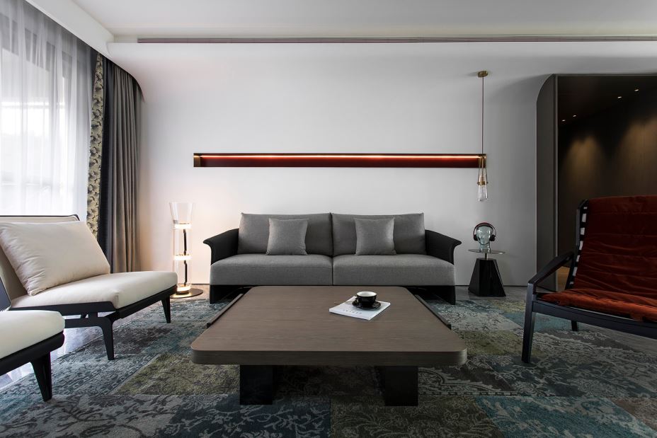 江門市陽光新城現代簡約風格三居室裝修案例