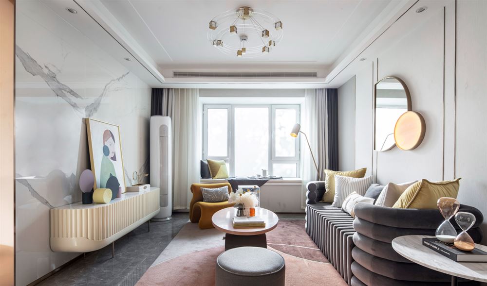 佛山市龍光&middot;天瀛現代簡約風格三居室裝修案例