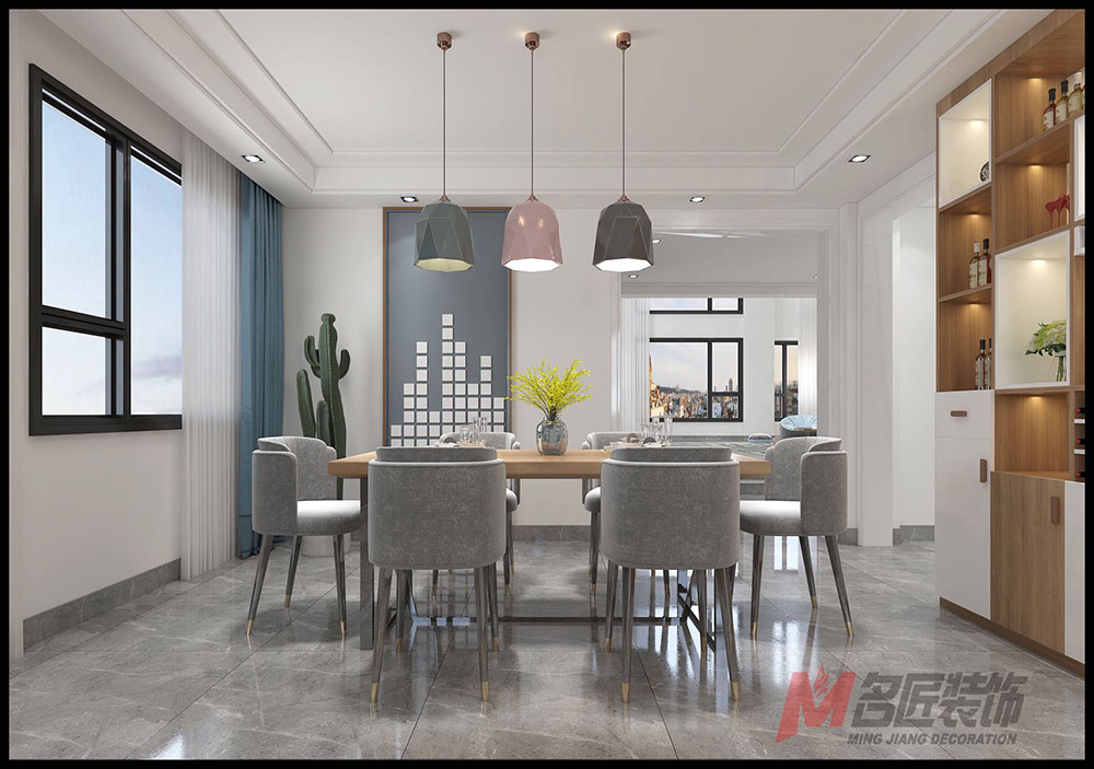 南湖花園別墅360平米北歐風(fēng)格裝修案例-廚餐廳 南湖花園別墅360平米北歐風(fēng)格裝修案例-廚餐廳